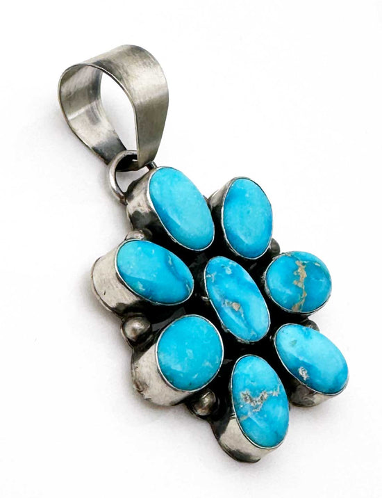 Cluster Pendant Featuring Blue Ridge Turquoise