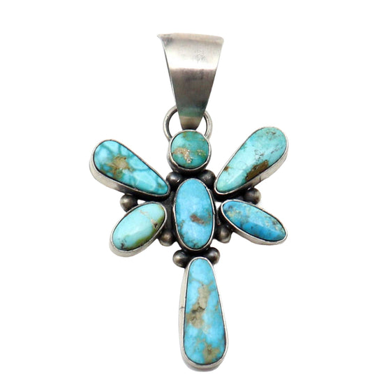 Turquoise Dragon Fly Pendant by Dave Skeets
