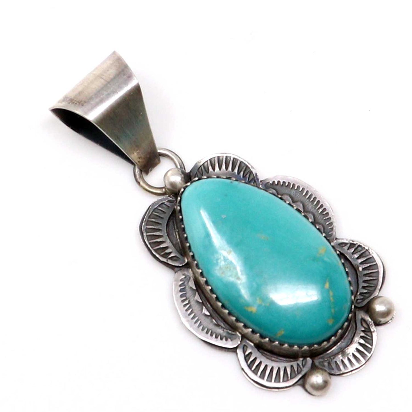 Kingman Turquoise Pendant by Tia Long