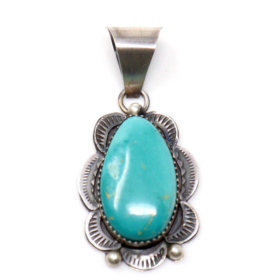 Kingman Turquoise Pendant by Tia Long