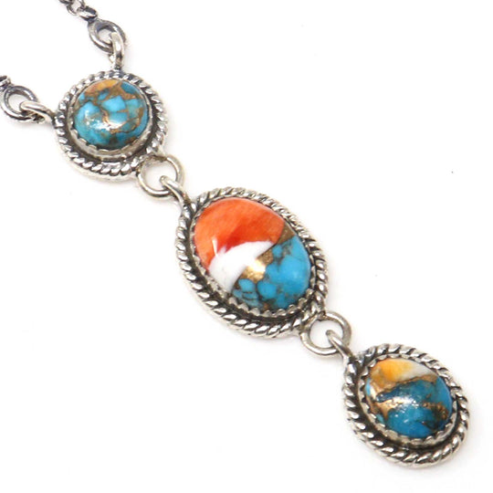 Silver Pendant Spiny Turquoise-Hada Collection