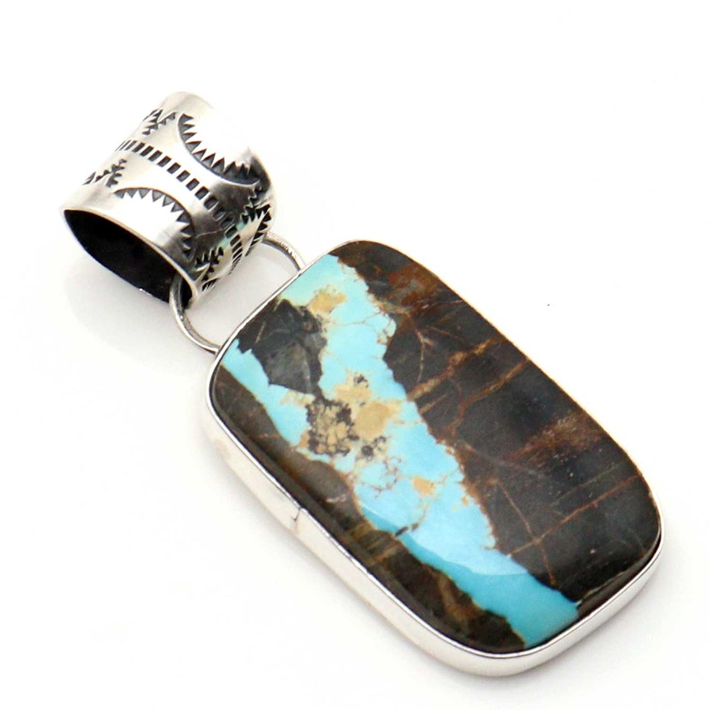 Load image into Gallery viewer, Royston Ribbon Turquoise Pendant by Platero
