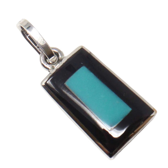 Zuni Turquoise Inlay  Pendant by Harlen Coonsis