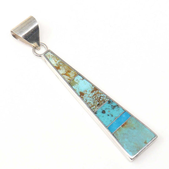 Zuni Turquoise Inlay  Pendant By Harold Smith