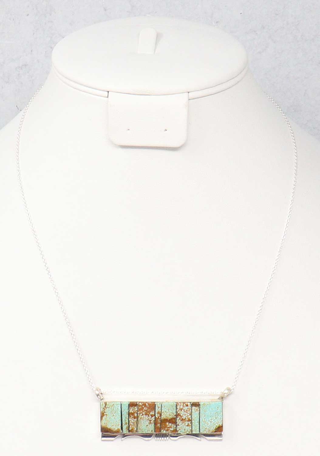 No 8 Turquoise Bar Necklace by Francisco
