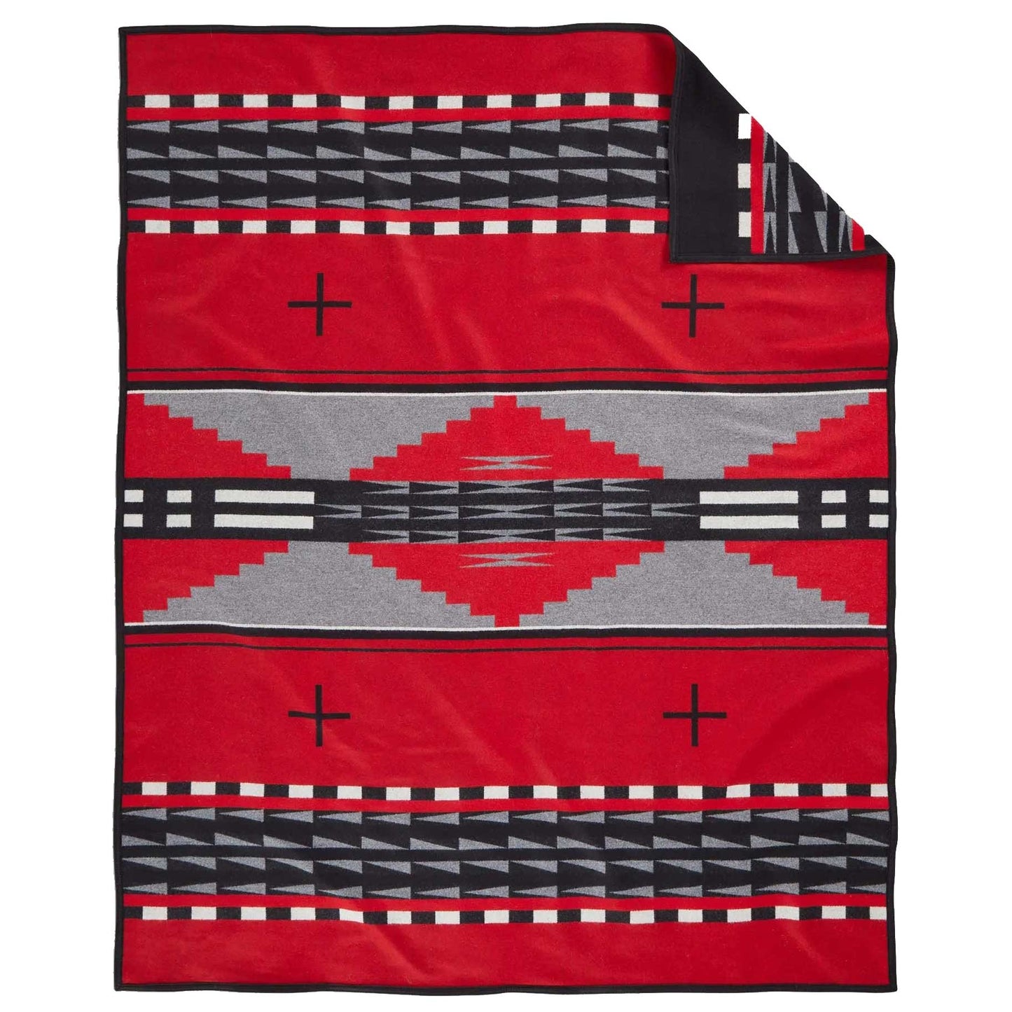 Pendleton Hidatsa Earth Blanket Reverse Side