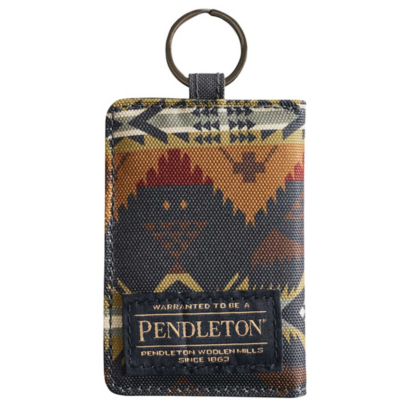 Pendleton Nehalem Grey Key Chain Wallet Back