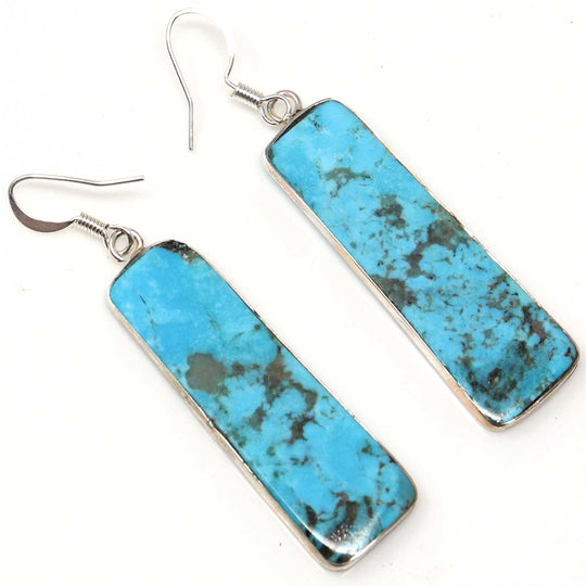 Turquoise Earrings by Pueblo Artist Veronica Tortalita