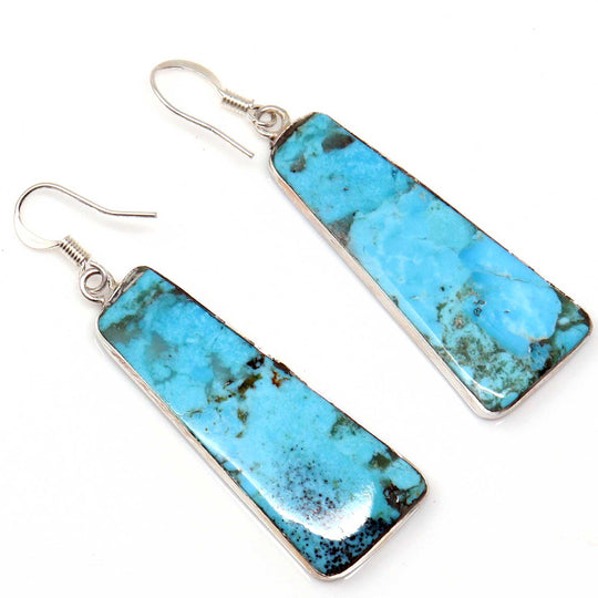 Turquoise Earrings by Pueblo Artist Veronica Tortalita
