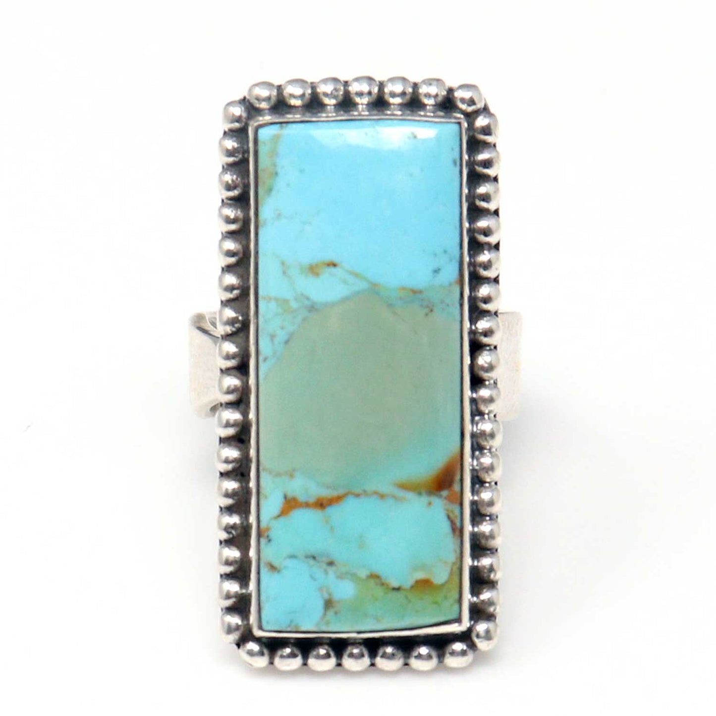 Hada Collection Silver Ring With Kingman Turquoise