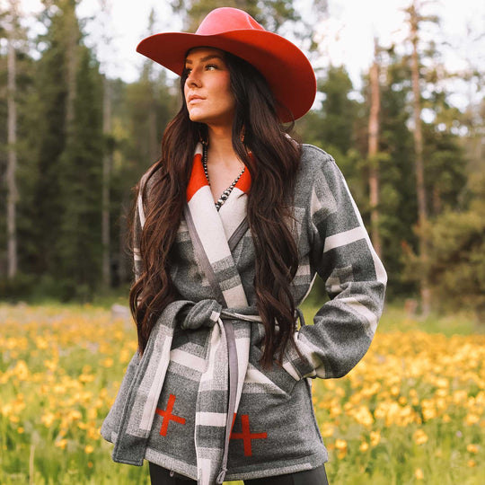 San Miguel Wool Wrap Coat