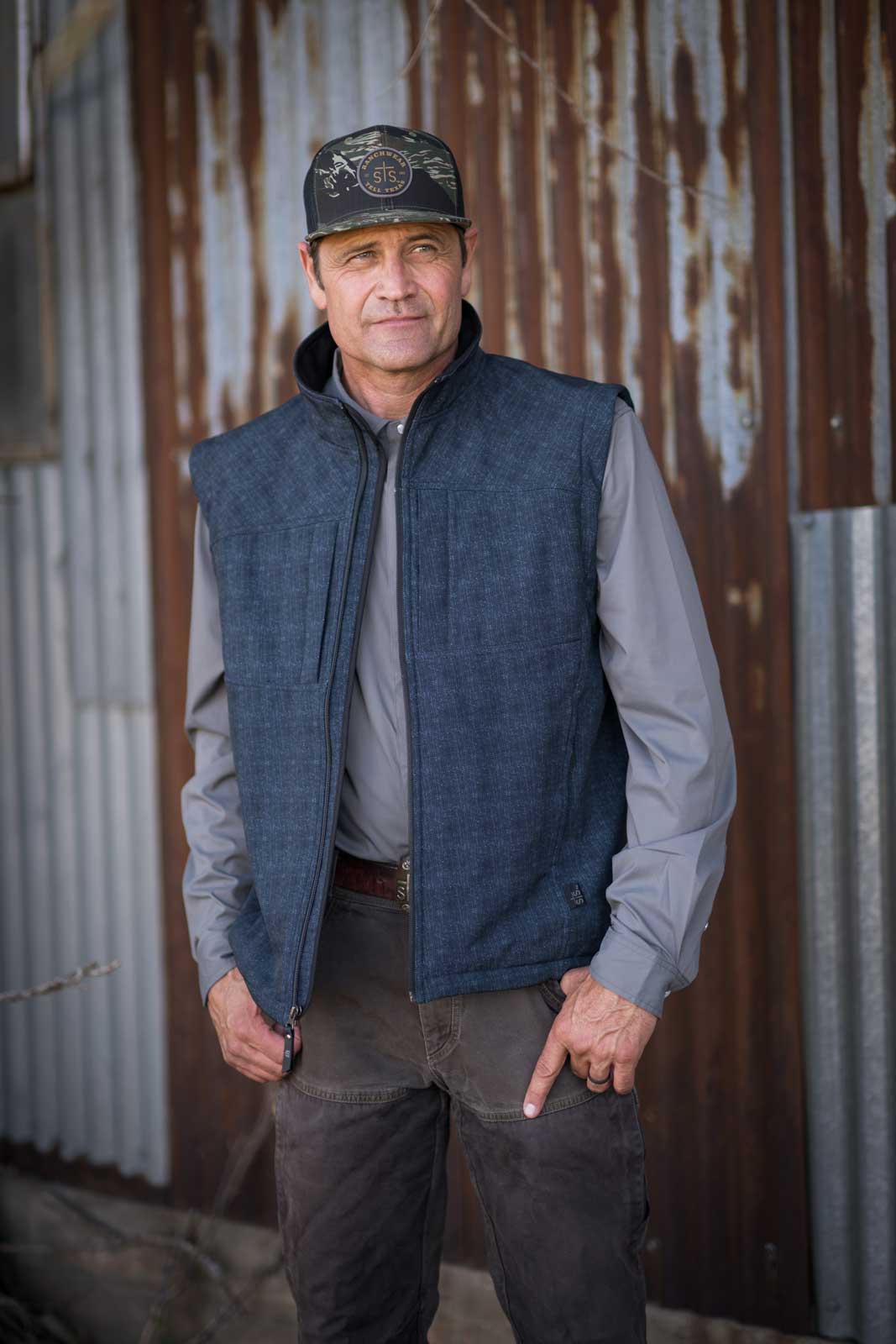 Men's Weston Denim Vest by STS Ranchwear