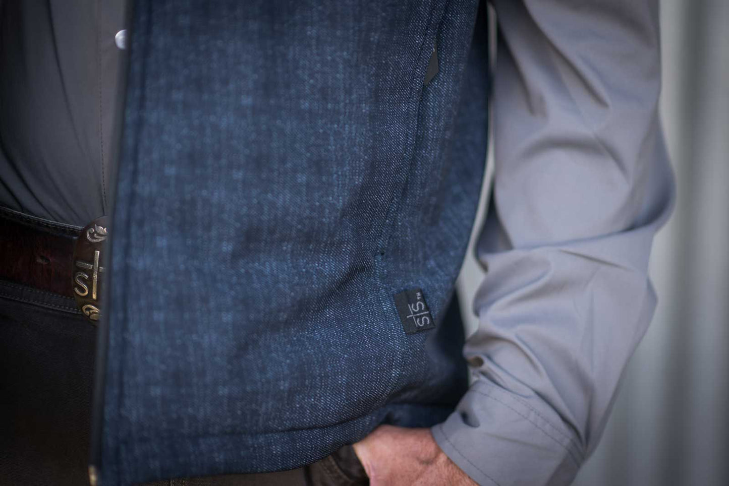 Men's Weston Denim Vest by STS Ranchwear