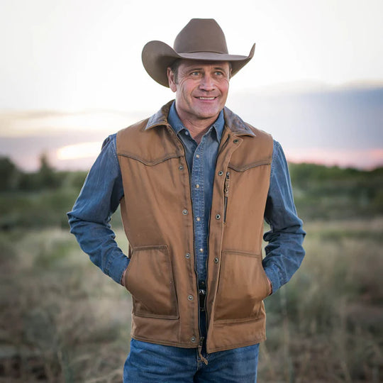 Men's Owen Vest - Brown by STS Ranchwear
