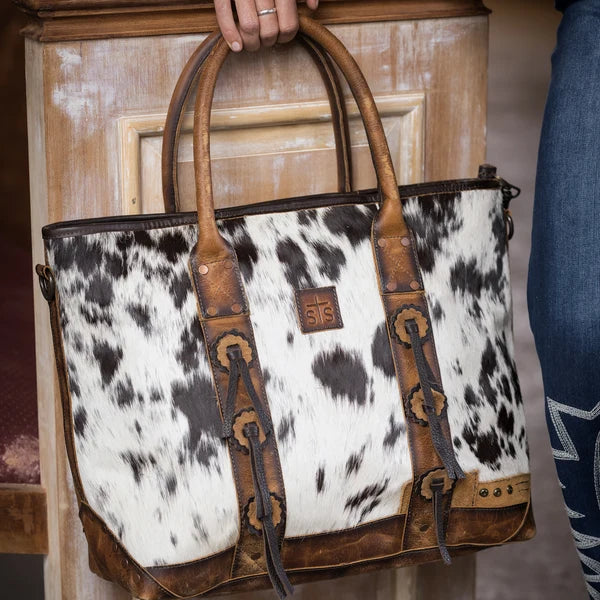 Guadalupe Cowhide All-In Tote Bag by STS Ranchwear
