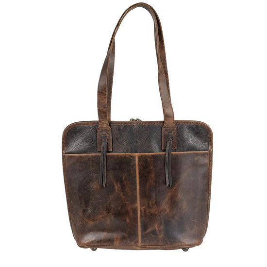 Chaynee Mountain Laptop Shopper Tote by STS Ranchwear