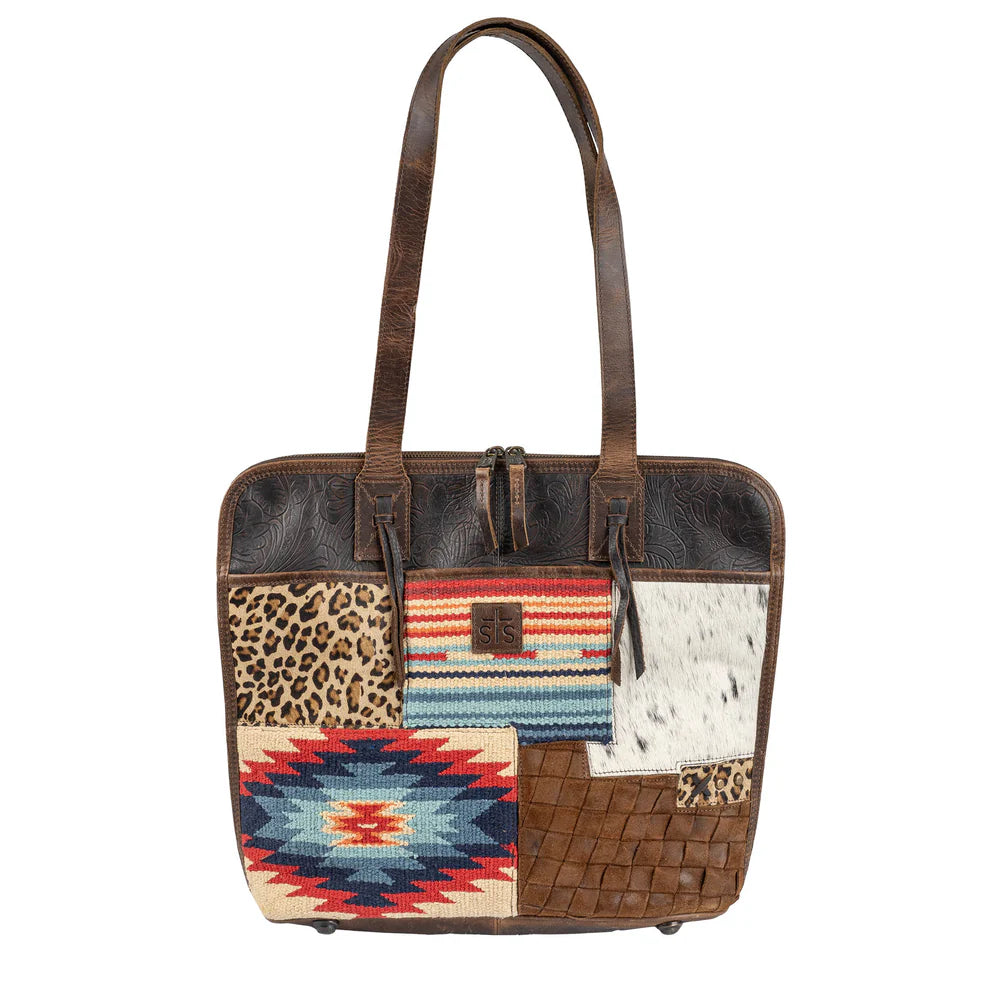 Chaynee Mountain Laptop Shopper Tote by STS Ranchwear