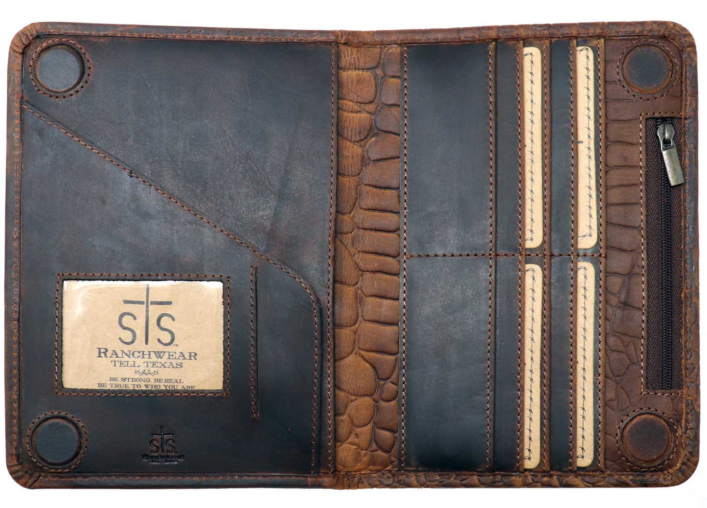 Sts Ranchwear Wallets Catalina Croc Magnetic Wallet by STS Ranchwear – Indian Traders (L7 ...