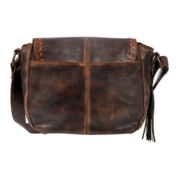 STS Ranchwear Bandera Chocolate Saddle Hobo Bag