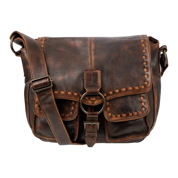 STS Ranchwear Bandera Chocolate Saddle Hobo Bag