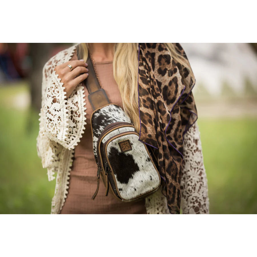 STS Ranchwear Cowhide Sojourner Sling Bag