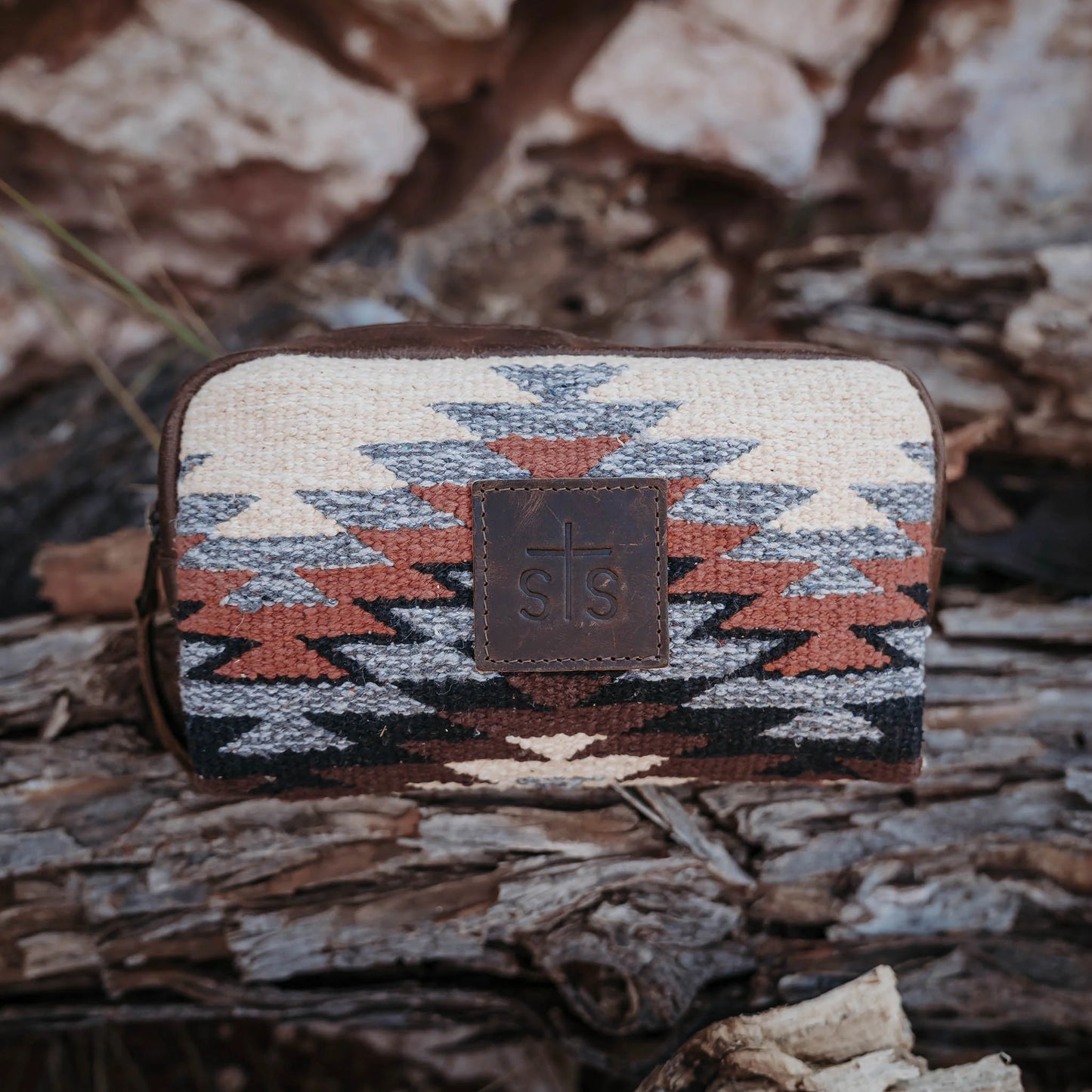 Guadalupe Serape Bebe Cosmetic Case By STS Ranchwear