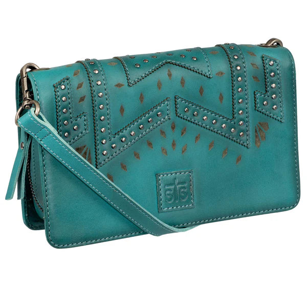 STS Ranchwear Wayfarer Turquoise Evie Organizer/Crossbody