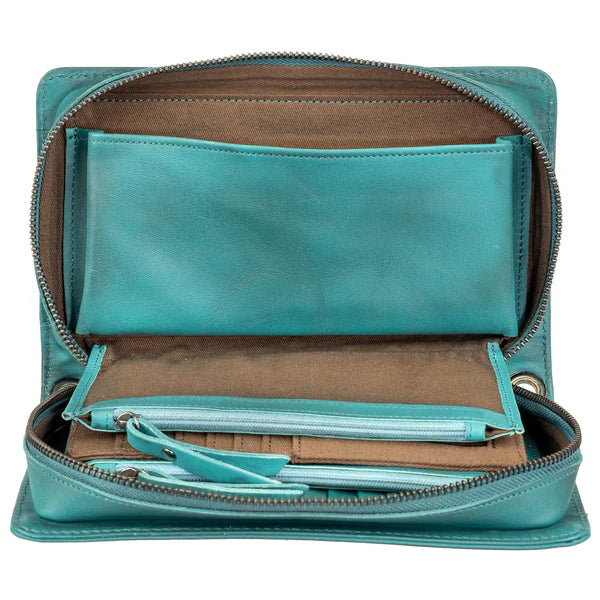 STS Ranchwear Wayfarer Turquoise Evie Organizer/Crossbody