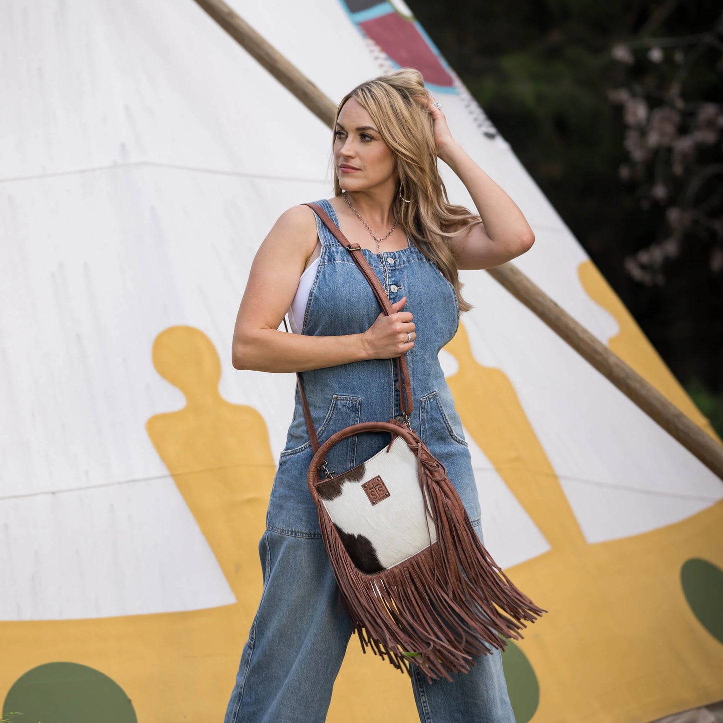Indie Cowhide Sugar Satchel by STS Ranchwear