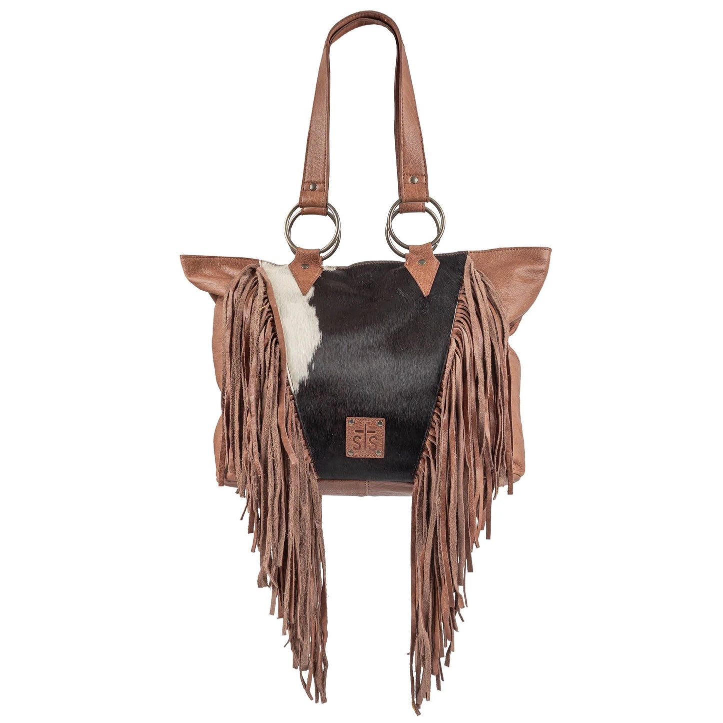 Indie Cowhide Tote Walnut By STS Ranchwear