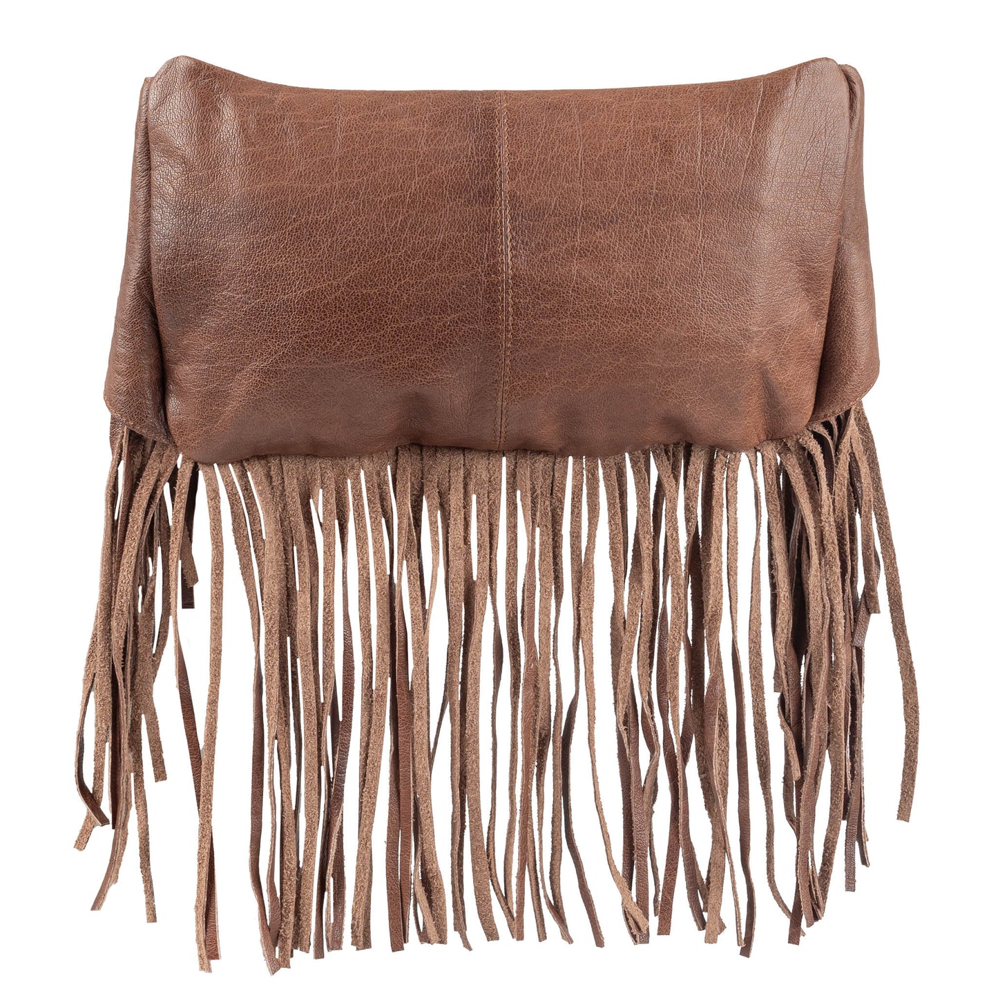 STS Ranchwear Womens Indie Cowhide Hildy Fringe Brown Leather Sling Bag