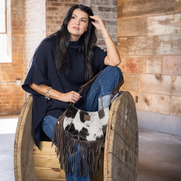 STS Cowhide Nellie Fringe Bag
