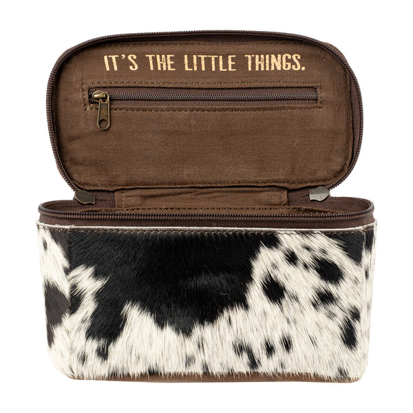 STS Ranchwear Petite Cowhide Train Case