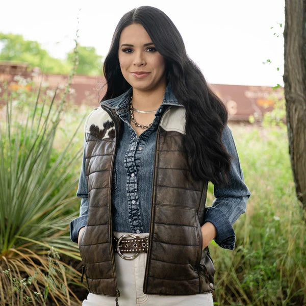 STS Ranchwear's Women's Adalyn Vest - Tobacco Brown