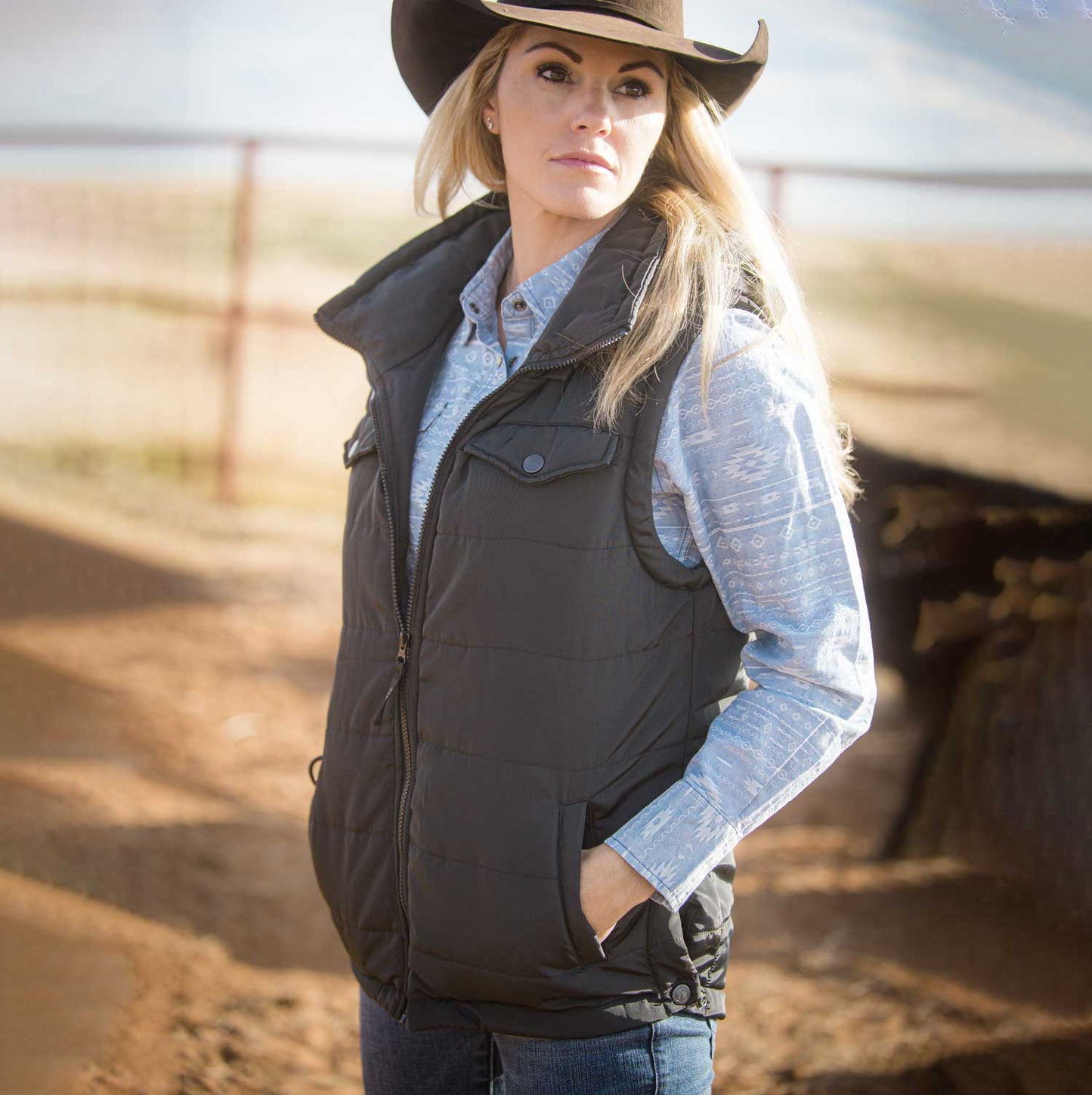 STS Ranchwear's Women's Crazy Jane Vest - Black