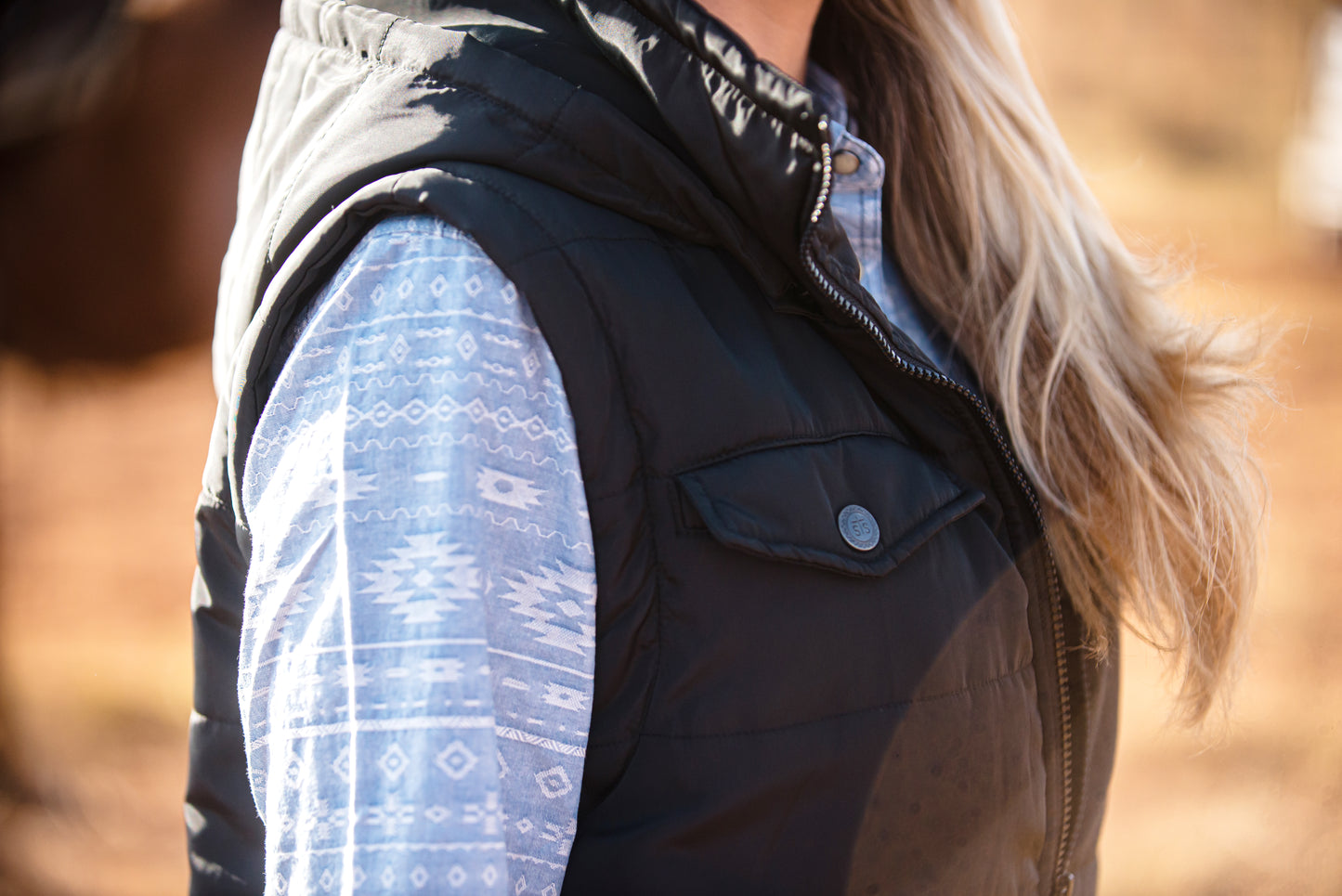 STS Ranchwear's Women's Crazy Jane Vest - Black