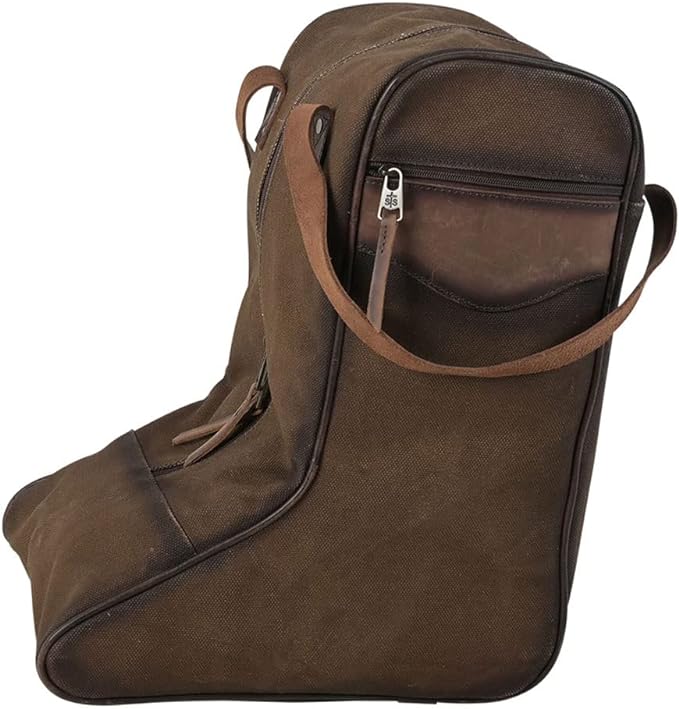 Durable Canvass and Cowhide Boot Bag by STS