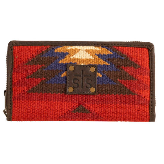 Load image into Gallery viewer, Crimson Sun Aztec Bifold by STS
