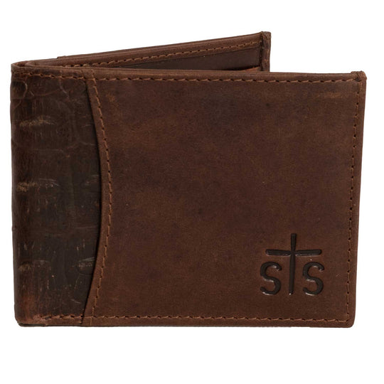 Men's Croc  Bifold Wallet by STS Ranchwear