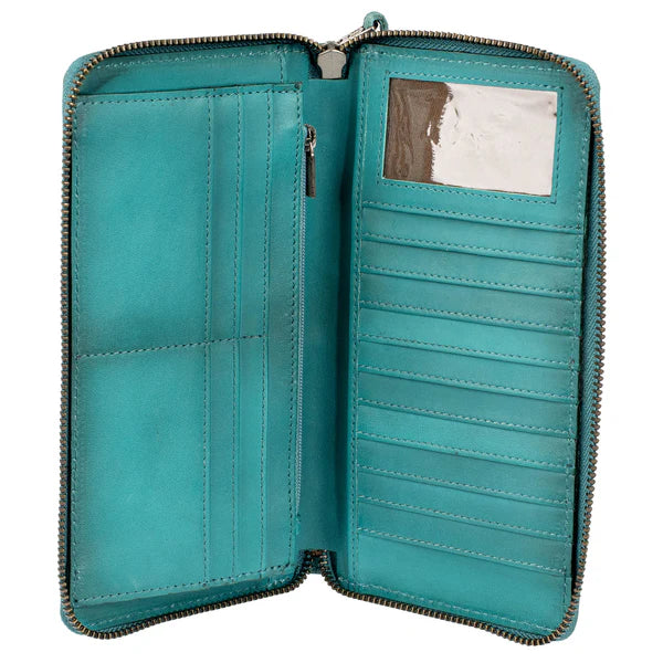 STS Ranchwear Wayfarer Turquoise Juniper Bifold Wallet