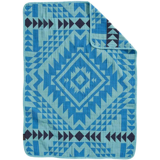 Cotton Woven Baby Blanket, Smith Rock Ocean