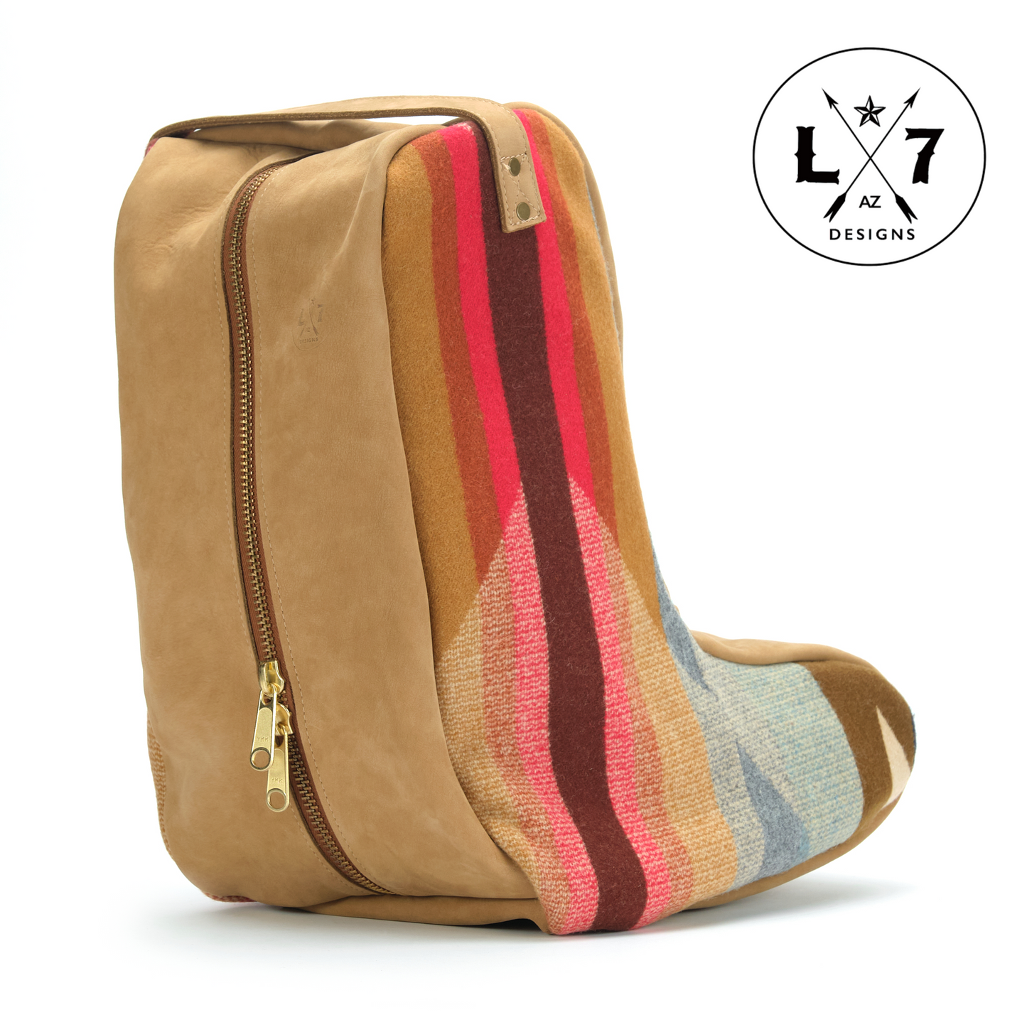 Wyeth Trail Tan Leather Boot Bag