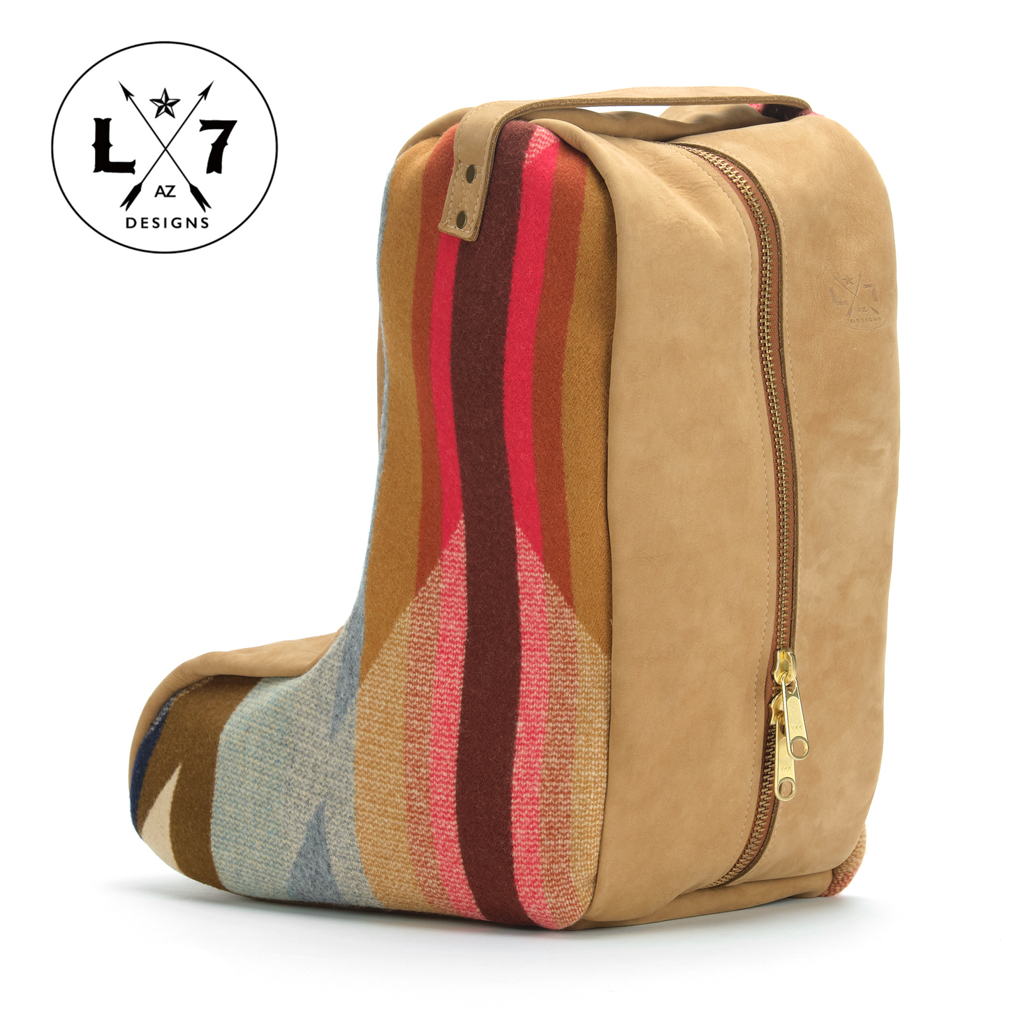 Wyeth Trail Tan Leather Boot Bag