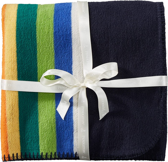 Pendleton Organic Cotton Baby Blanket, Crater Lake Navy