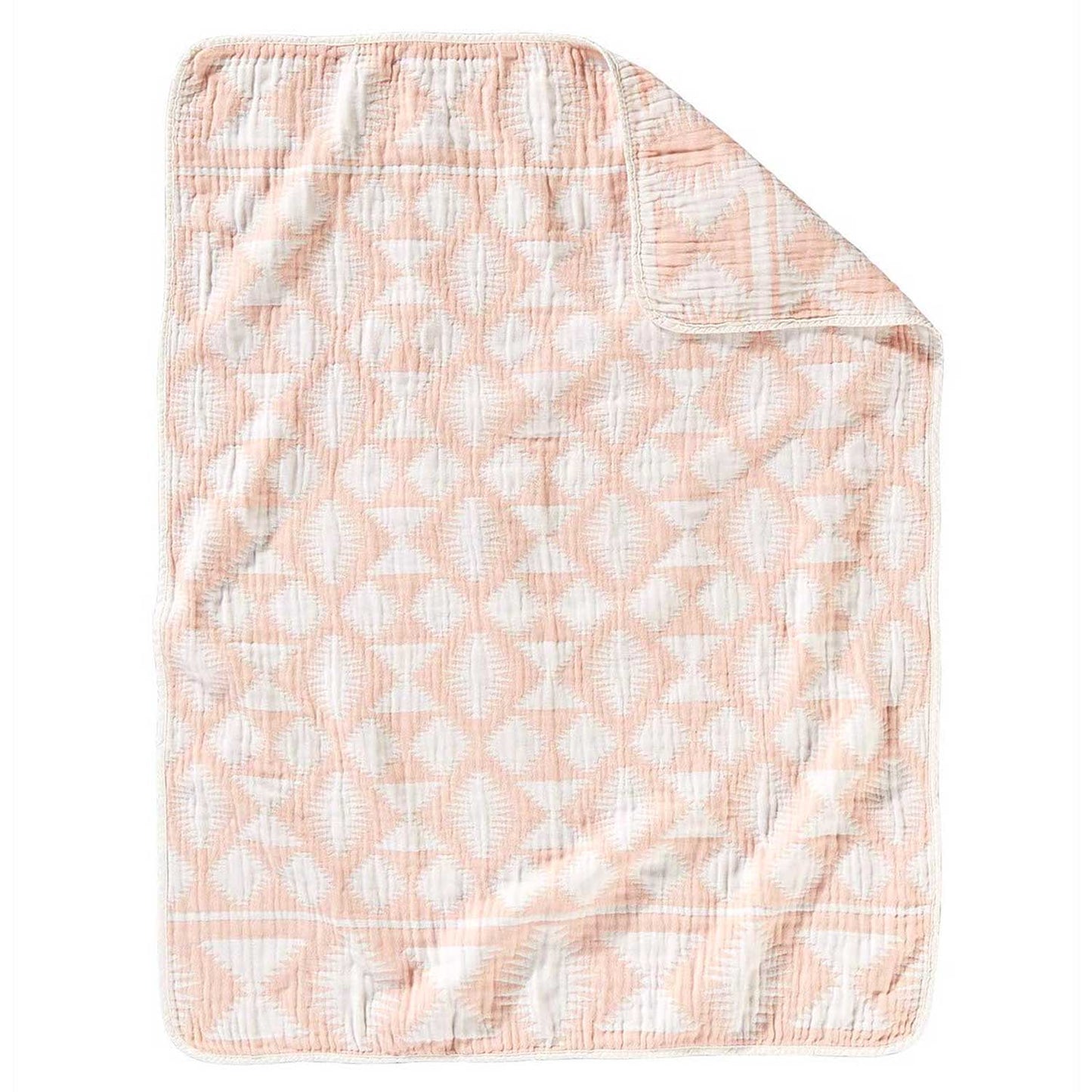 Load image into Gallery viewer, Cotton Woven Baby Blanket, Falcon Cove Pink
