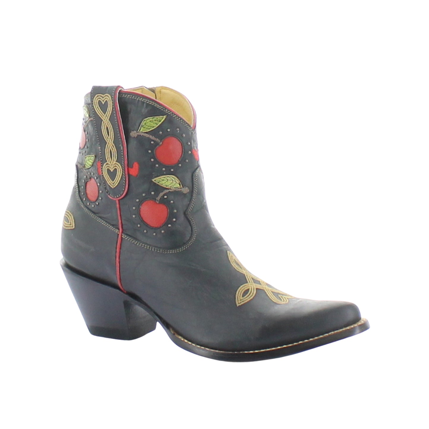 Old Gringo Yippee Ki Yay Kersen Short Boot - Black