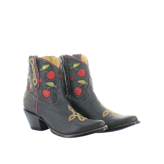 Old Gringo Yippee Ki Yay Kersen Short Boot - Black