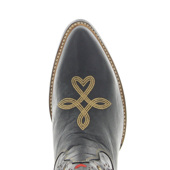 Old Gringo Yippee Ki Yay Kersen Short Boot - Black