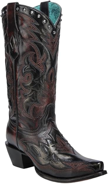 Corral Boots Women's Black-Wine Western Boots