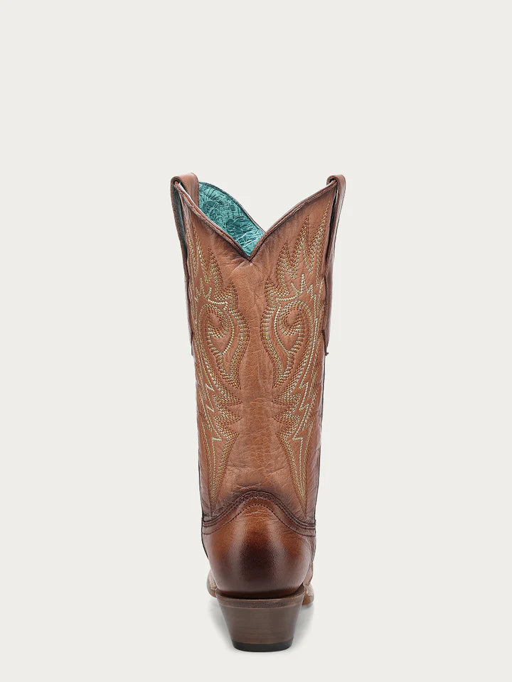 Corral Boots Women's Shedron Flames Embroidery Snip Toe Cowgirl Boot